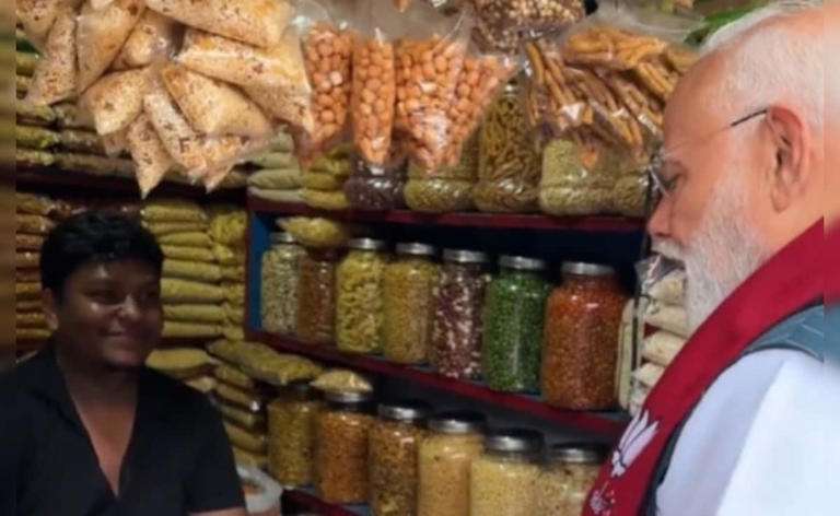 Is Jhalmuri Vendor Whose Shop Narendra Modi Visited in Bengal a Security Guard? Govt Reacts to Viral Claim