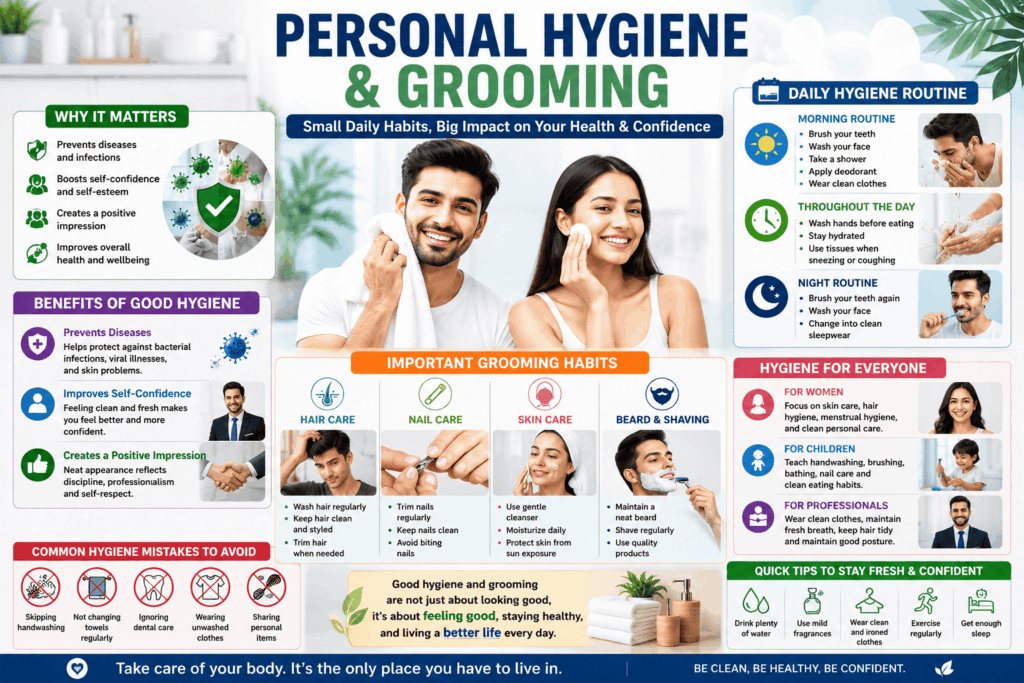 Personal Hygiene and Grooming: Simple Daily Habits for a Healthier and More Confident Life