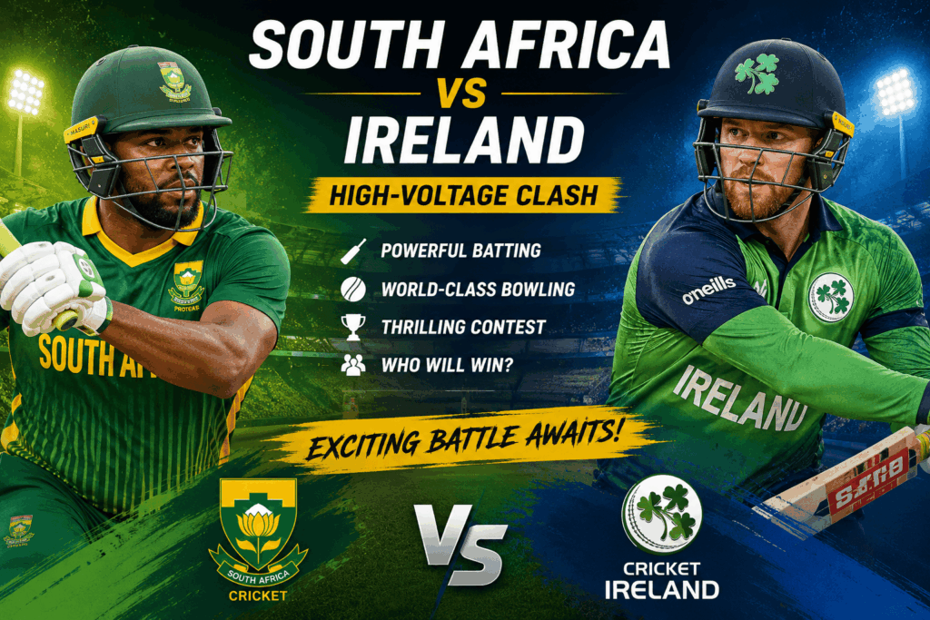 South Africa vs Ireland: High-Voltage Clash Captures Cricket Fans’ Attention Worldwide